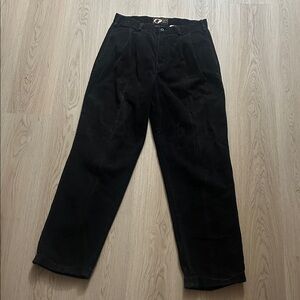 Boston Traders Black Corduroy Men's Trouser Pants tagged 34x32